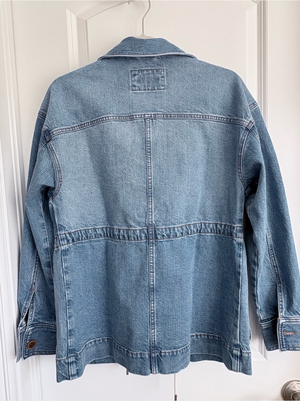 LOFT Light Blue Denim Jean Jacket with Front Pockets - Picture 3 of 3
